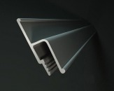 Алюминиевый профиль для натяжных потолков.