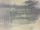 Юбка заднего бампера Мерседес X166 GL (Mercedes)